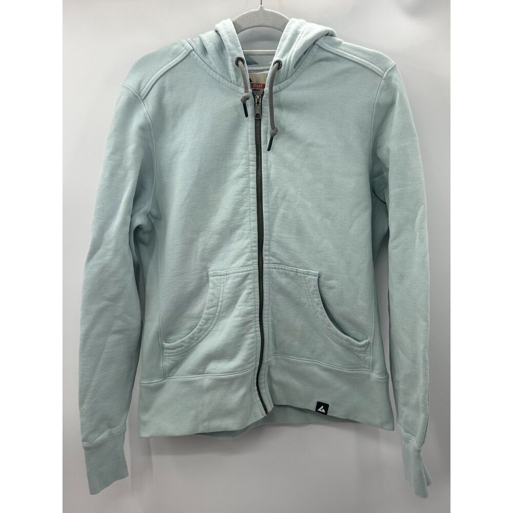 American Giant Classic Full Zip Hoodie Sweatshirt Womens XL Seafoam Heavy USA